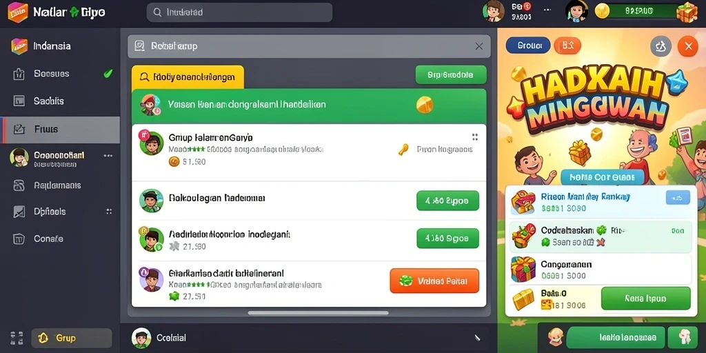 Karakter menarik dan penuh warna yang dapat dipilih.