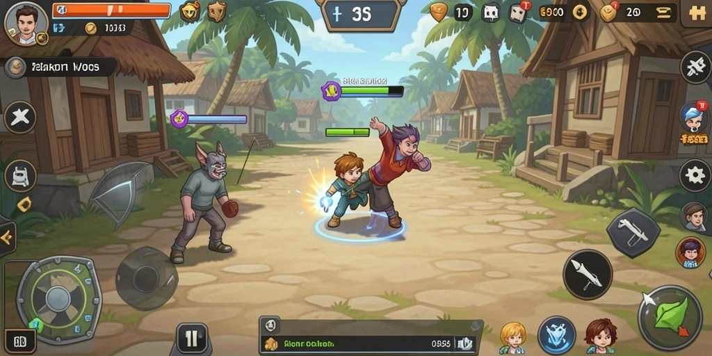 Screenshot menunjukkan mode permainan multiplayer yang seru.