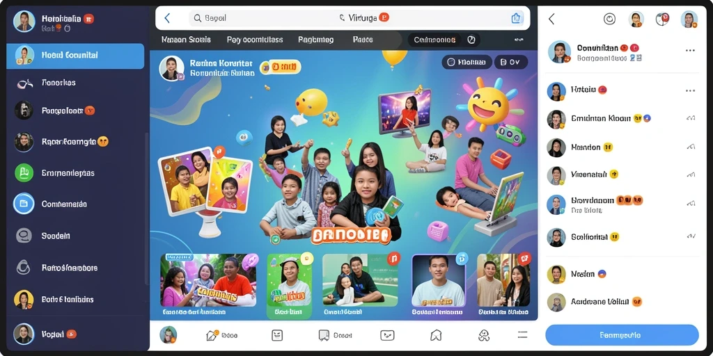 Fitur chat membantu berinteraksi dengan pemain lain.
