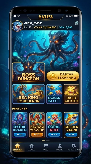 svip3 — layar beranda